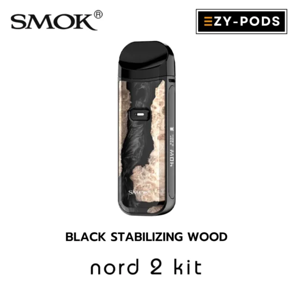 Smok Nord 2 สี Black Stabilizing Wood พอตบุหรี่ไฟฟ้า