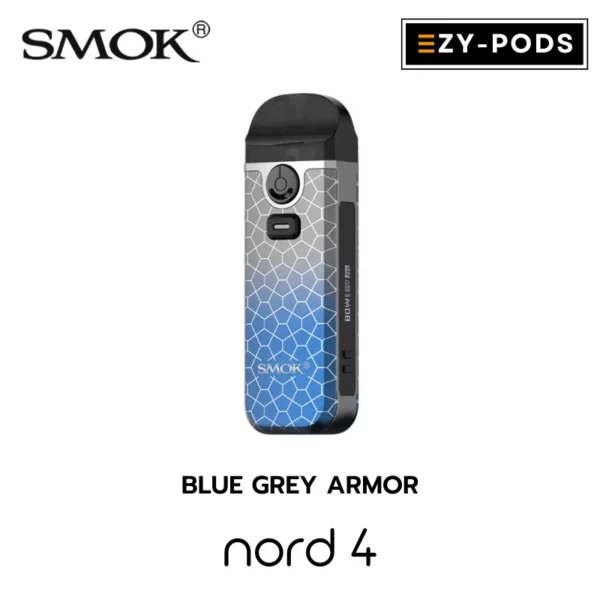 Smok Nord 4 สี Blue Grey Armor พอตบุหรี่ไฟฟ้า