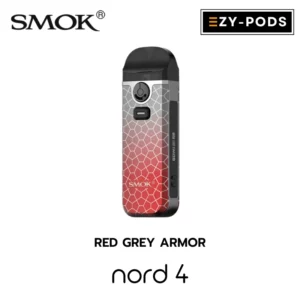 Smok Nord 4 สี Red Grey Armor พอตบุหรี่ไฟฟ้า