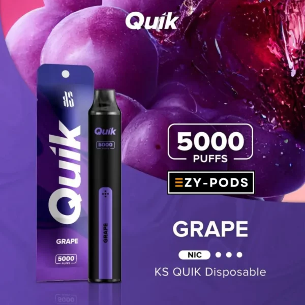 KS Quik 5000 คำ กลิ่น Grape พอตใช้แล้วทิ้ง