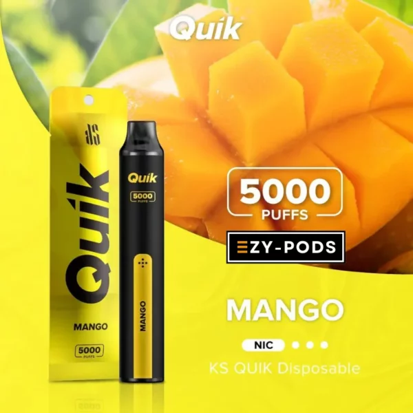 KS Quik 5000 คำ กลิ่น Mango พอตใช้แล้วทิ้ง