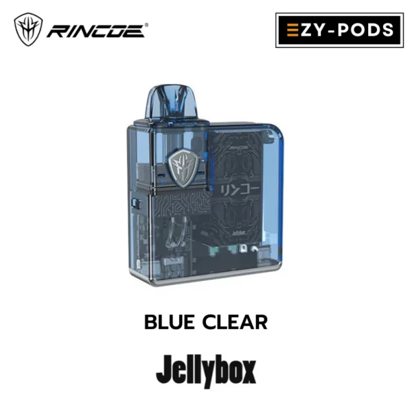Rincoe Jellybox Nano สี Blue Clear พอตบุหรี่ไฟฟ้า