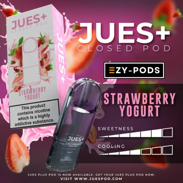 หัวพอต Jues Plus กลิ่น Strawberry Yogurt