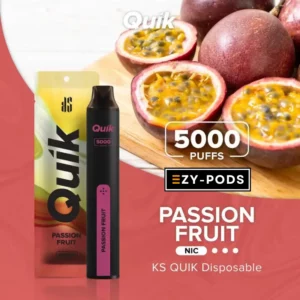 KS Quik 5000 คำ กลิ่น Passion Fruit พอตใช้แล้วทิ้ง