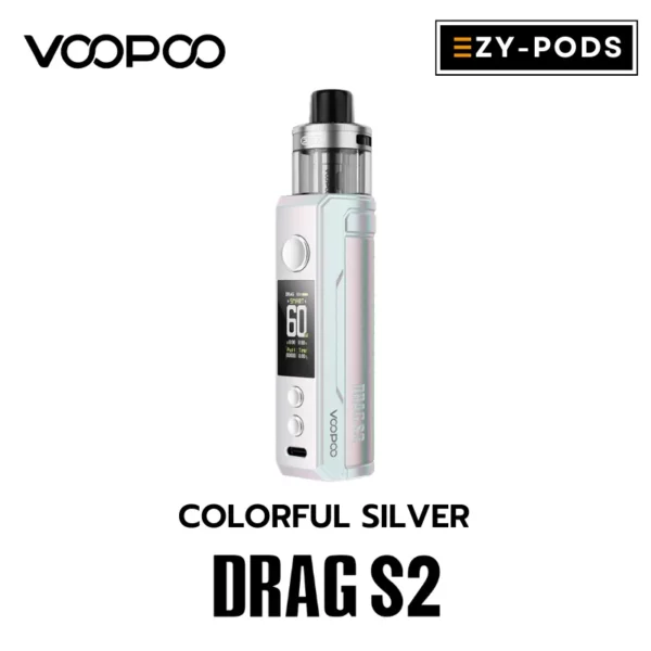 VOOPOO DRAG S2 Colorful Silver พอตบุหรี่ไฟฟ้า